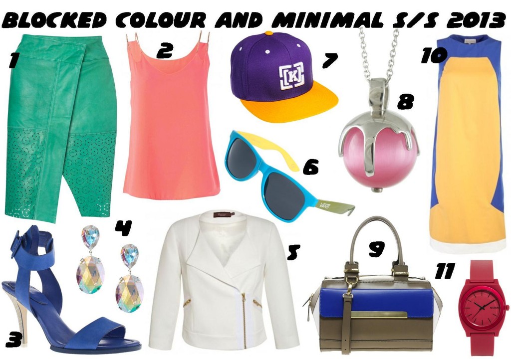 Blocked colour and Minimal SS 2013