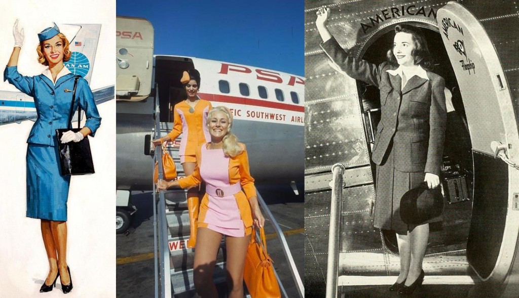 Vintage air hostesses uniform