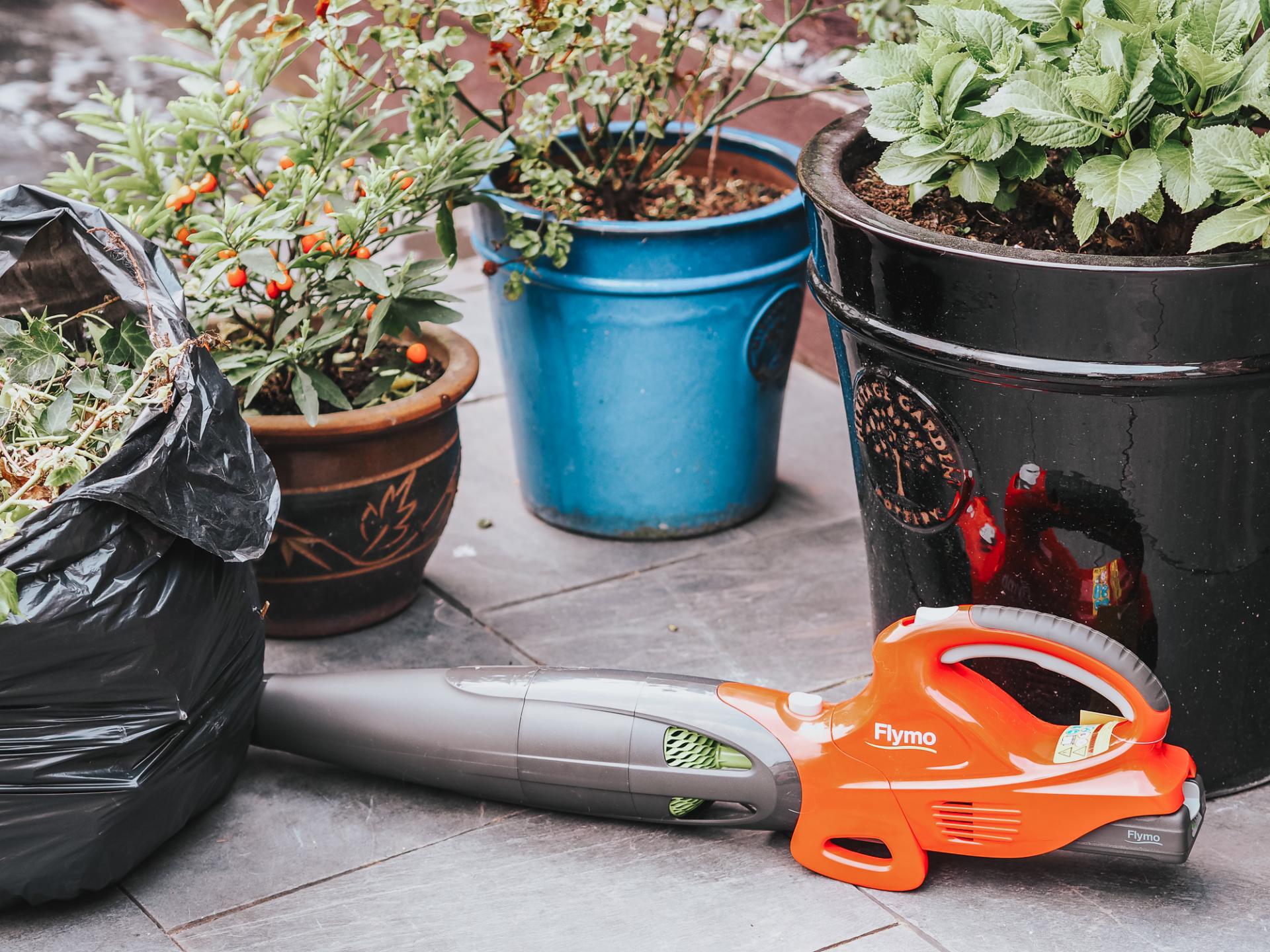 Flymo leaf blower review from blogger Bunnipunch